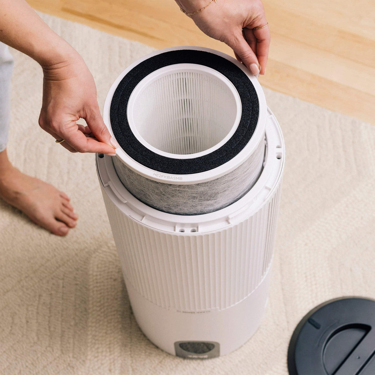 Shark - Refurbished Air Purifier MAX with Anti-Allergen Nanoseal and HEPA Air Filter Technology - White