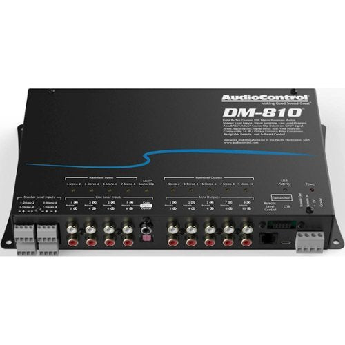 AudioControl - 8-Channel Input 10-Channel Output DSP Matrix Processor - Black