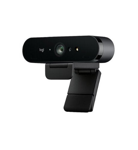 Logitech - Brio Ultra HD Pro 4096 x 2160 Business Webcam with RightLight 3 and Noise-Cancelling Dual Mics - Black