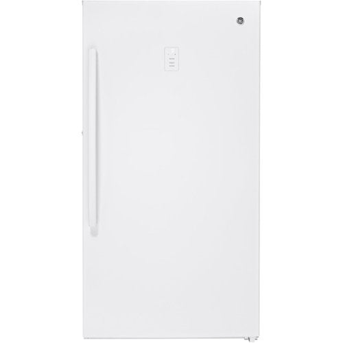 GE - 17.3 Cu. Ft. Frost-Free Upright Freezer - White
