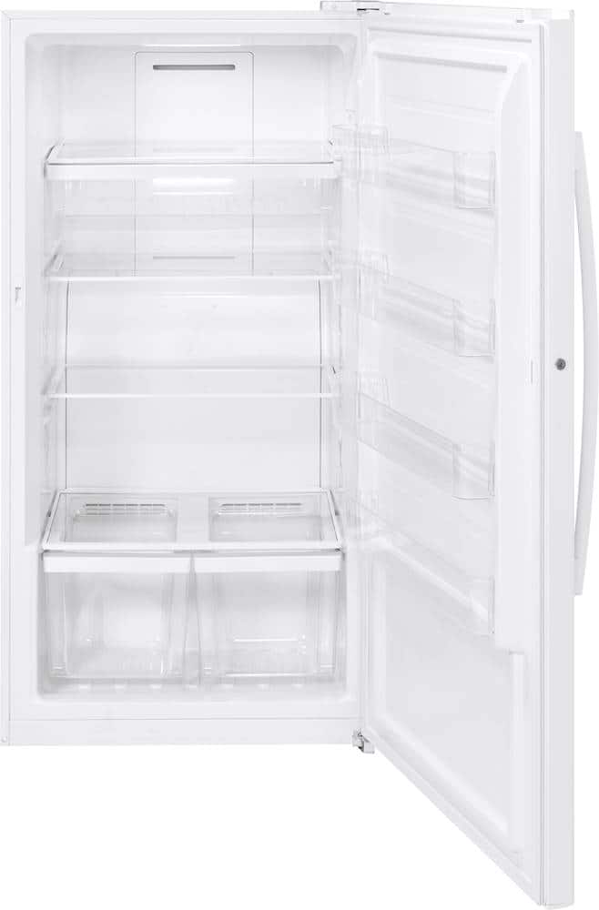 GE - 17.3 Cu. Ft. Frost-Free Upright Freezer - White