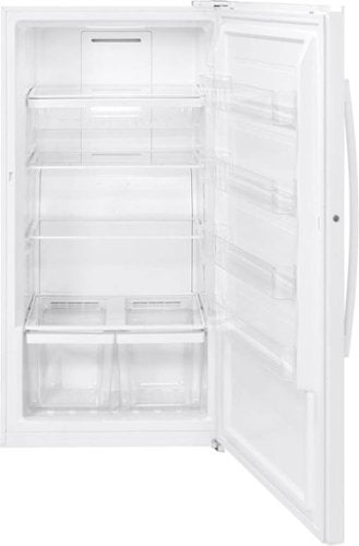 GE - 17.3 Cu. Ft. Frost-Free Upright Freezer - White
