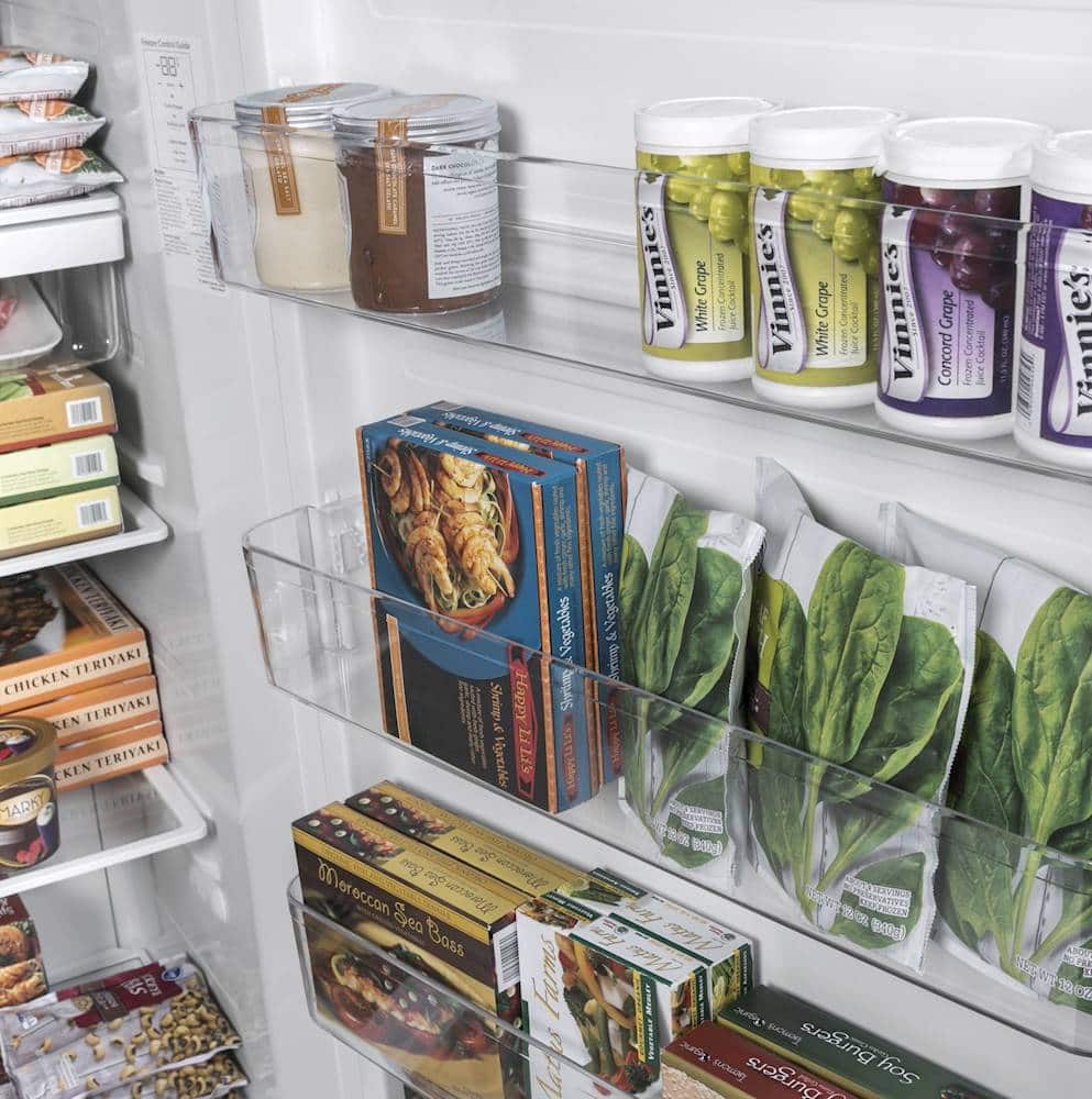 GE - 17.3 Cu. Ft. Frost-Free Upright Freezer - White