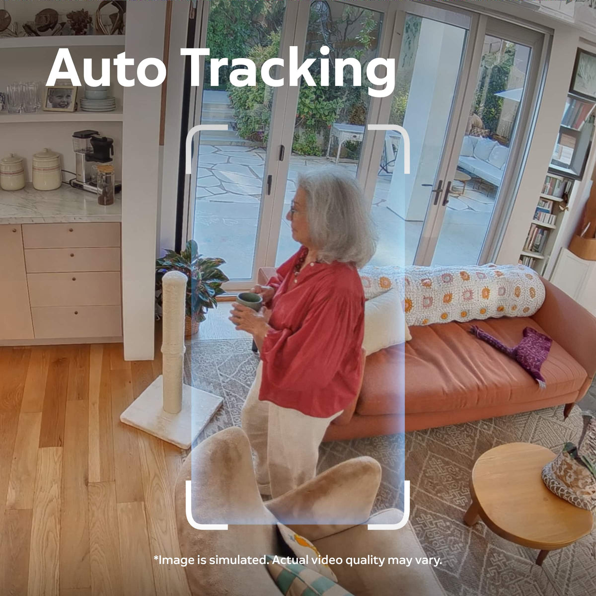 Ring - Smart Pan-Tilt Indoor Cam,Retinal 2K Video,Plug-In, 360°Coverage, Auto Tracking, 6x Zoom, home or business security - White