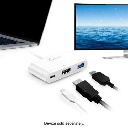j5create - USB-C to HDMI & USB 3.0 with Power Delivery - White