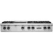 Viking - 48 in. Wide 6 Burner Built-in 5 Series Gas Sealed Burner Cooktop - Stainless Steel