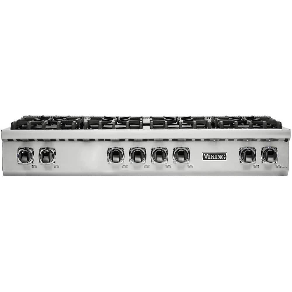 Viking - 48 in. Wide 6 Burner Built-in 5 Series Gas Sealed Burner Cooktop-LP - Stainless Steel