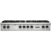 Viking - 48 in. Wide 6 Burner Built-in 5 Series Gas Sealed Burner Cooktop-LP - Stainless Steel