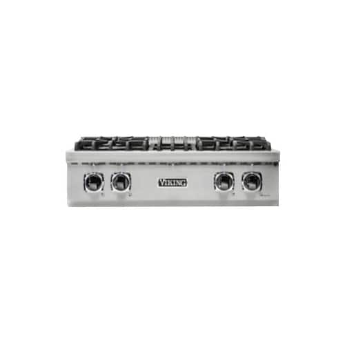 Viking - 30 in. Wide 4 Burner Built-in 5 Series Gas Sealed Burner Rangetop - Stainless Steel