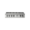 Viking - 36 in. Wide 6 Burner Built-in 5 Series Gas Sealed Burner Rangetop - Stainless Steel