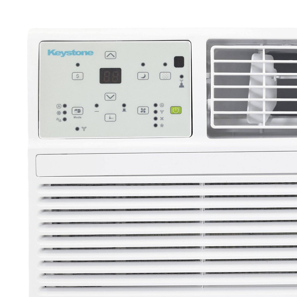 Keystone - 14,000 BTU 230V Through-the-Wall Air Conditioner with Follow Me LCD Remote Control - White