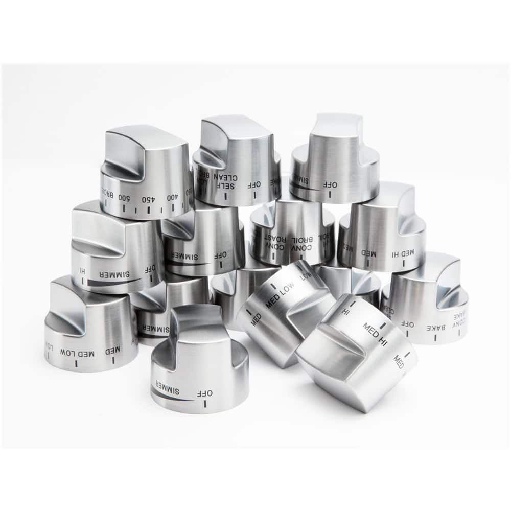Viking - Control Knob Set for Ranges and Rangetops - Stainless Steel