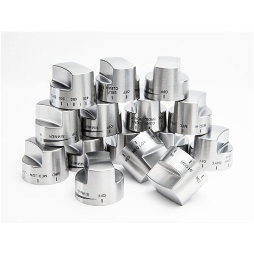 Viking - Control Knob Set for Ranges and Rangetops - Stainless Steel
