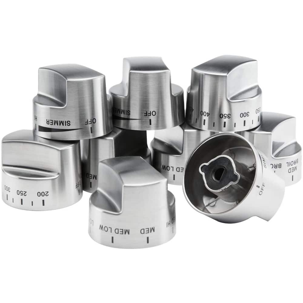 Viking - Control Knob Set for Ranges - Stainless Steel