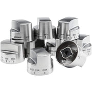 Viking - Control Knob Set for Ranges - Stainless Steel