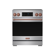 Gordon Ramsay Series by Thor Kitchen 4.8 Cu. Ft Freestanding Induction Range with Rose Gold Hardware - Stainless Steel