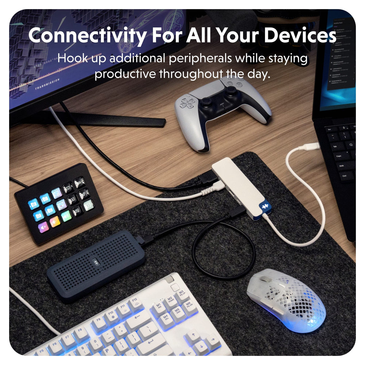 Hyper - HyperDrive Flex 5 Port USB-C Hub - Blue