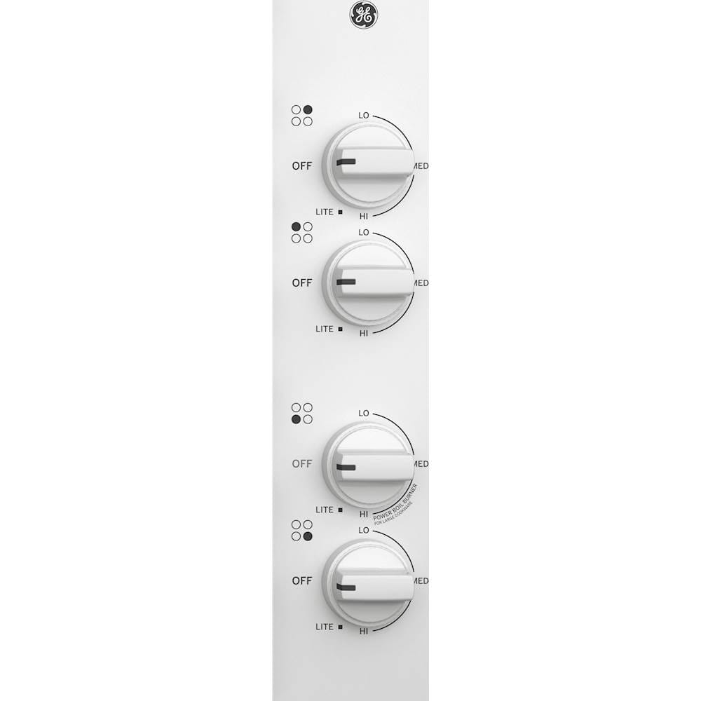 GE - 30" Built-In Gas Cooktop - White