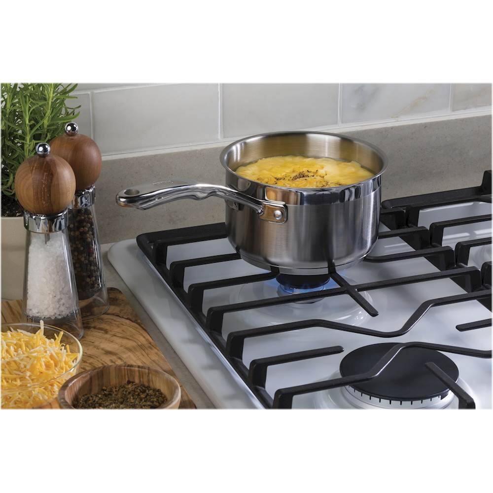 GE - 30" Built-In Gas Cooktop - White