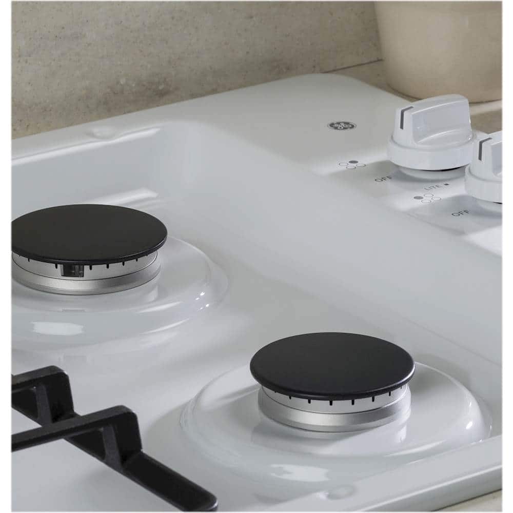 GE - 30" Built-In Gas Cooktop - White