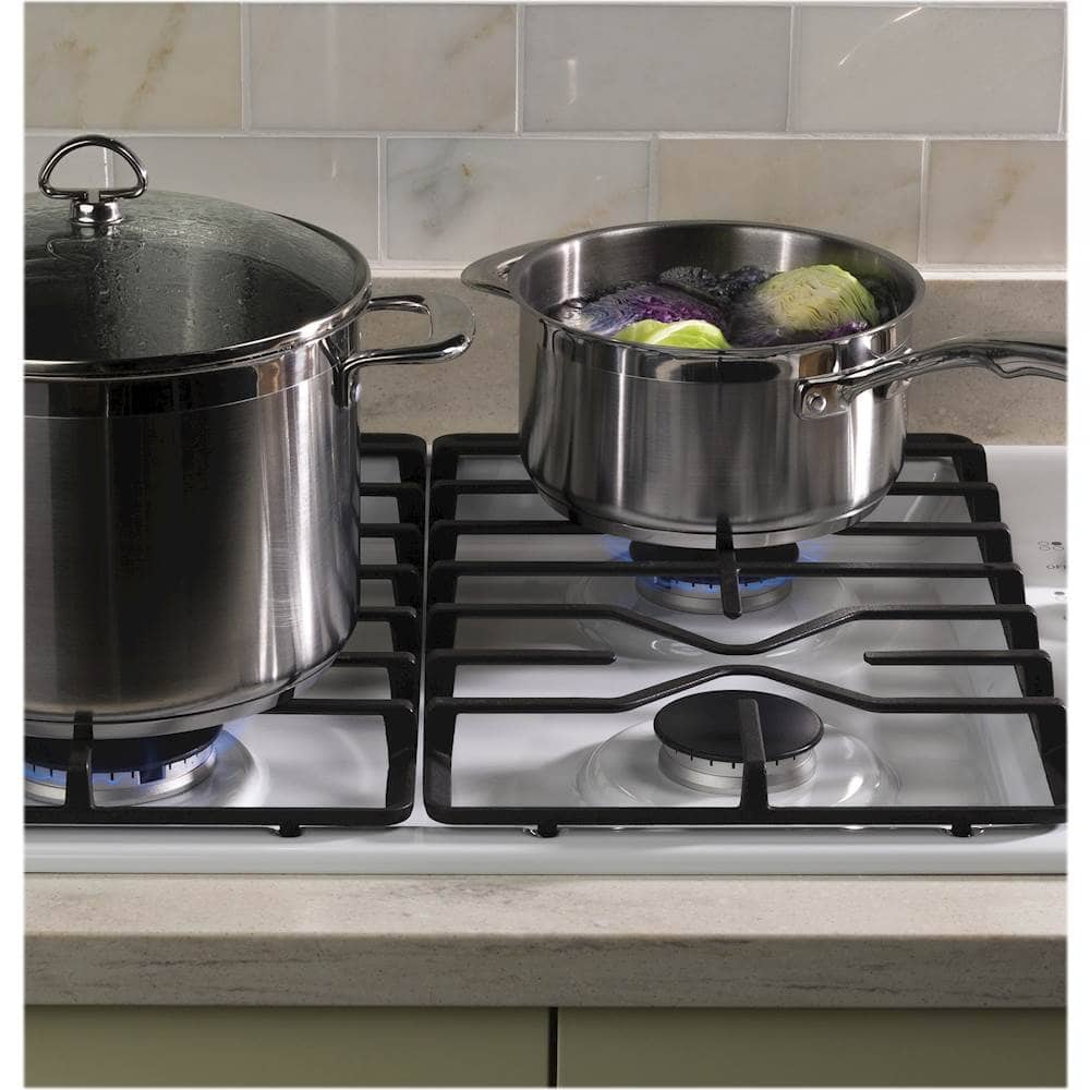 GE - 30" Built-In Gas Cooktop - White