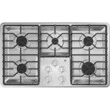 GE - 36" Built-In Gas Cooktop - Stainless Steel