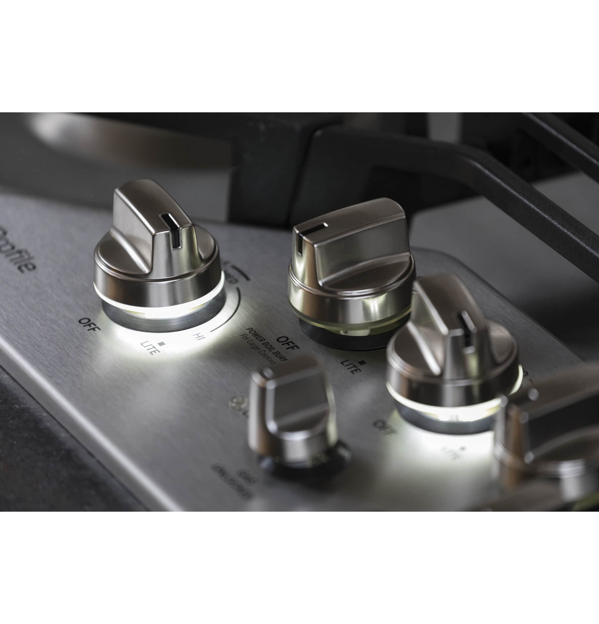 GE Profile - 36" Built-In Gas Cooktop - Stainless Steel