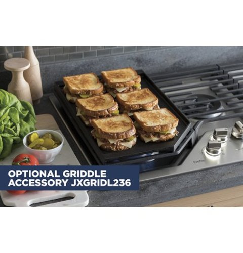 GE Profile - 36" Built-In Gas Cooktop - Stainless Steel