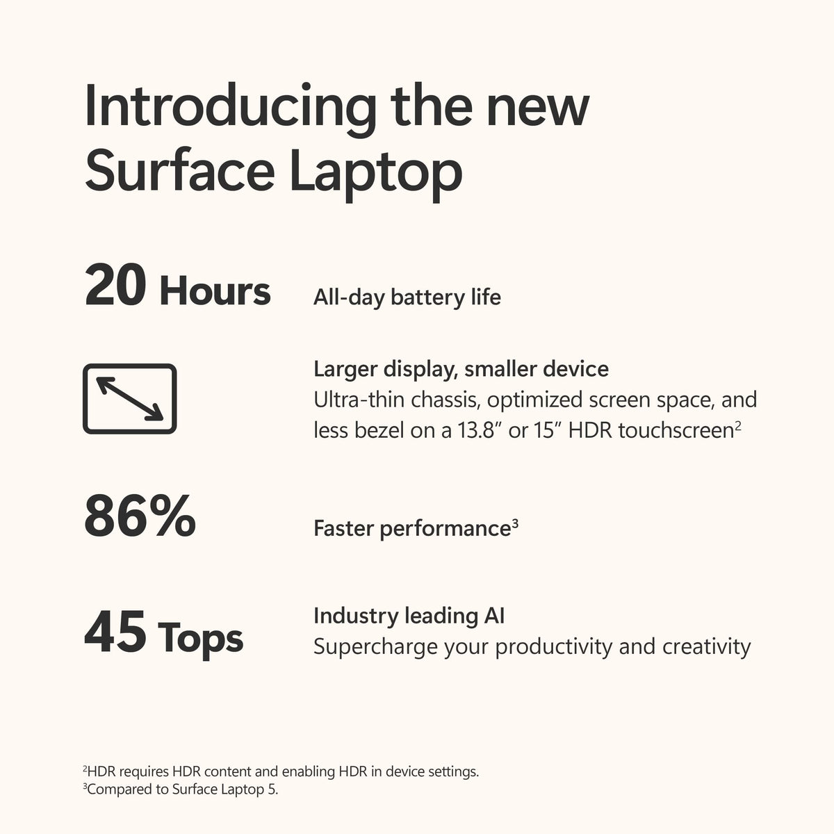 Microsoft - Surface Laptop - 13.8" 2K Touchscreen - Snapdragon X Plus 2024 - 16GB Memory - 512GB Storage (7th Ed) - Copilot+ PC - Sapphire