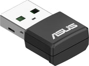 ASUS - USB-BE92 Nano Tri-Band Wi-Fi 7 USB Network Adapter - Black