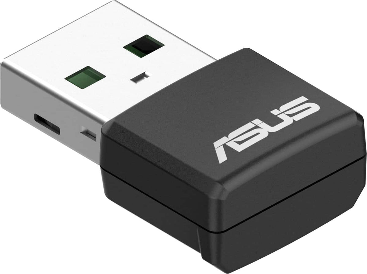ASUS - USB-BE92 Nano Tri-Band Wi-Fi 7 USB Network Adapter - Black
