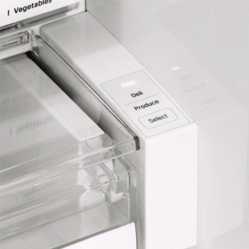 LG - 36-in Wide 27.8 Cu. Ft. 4-Door French Door Smart Refrigerator with Double Freezer Drawers - Stainless Steel