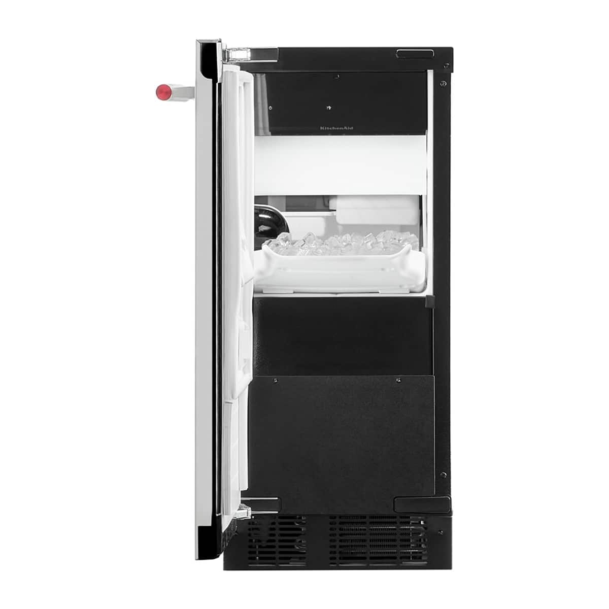 KitchenAid - 15" 25-Lb. Ice Maker - PrintShield Stainless Finish