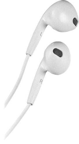 Insignia™ - Wired Earbud Headphones - Off-white