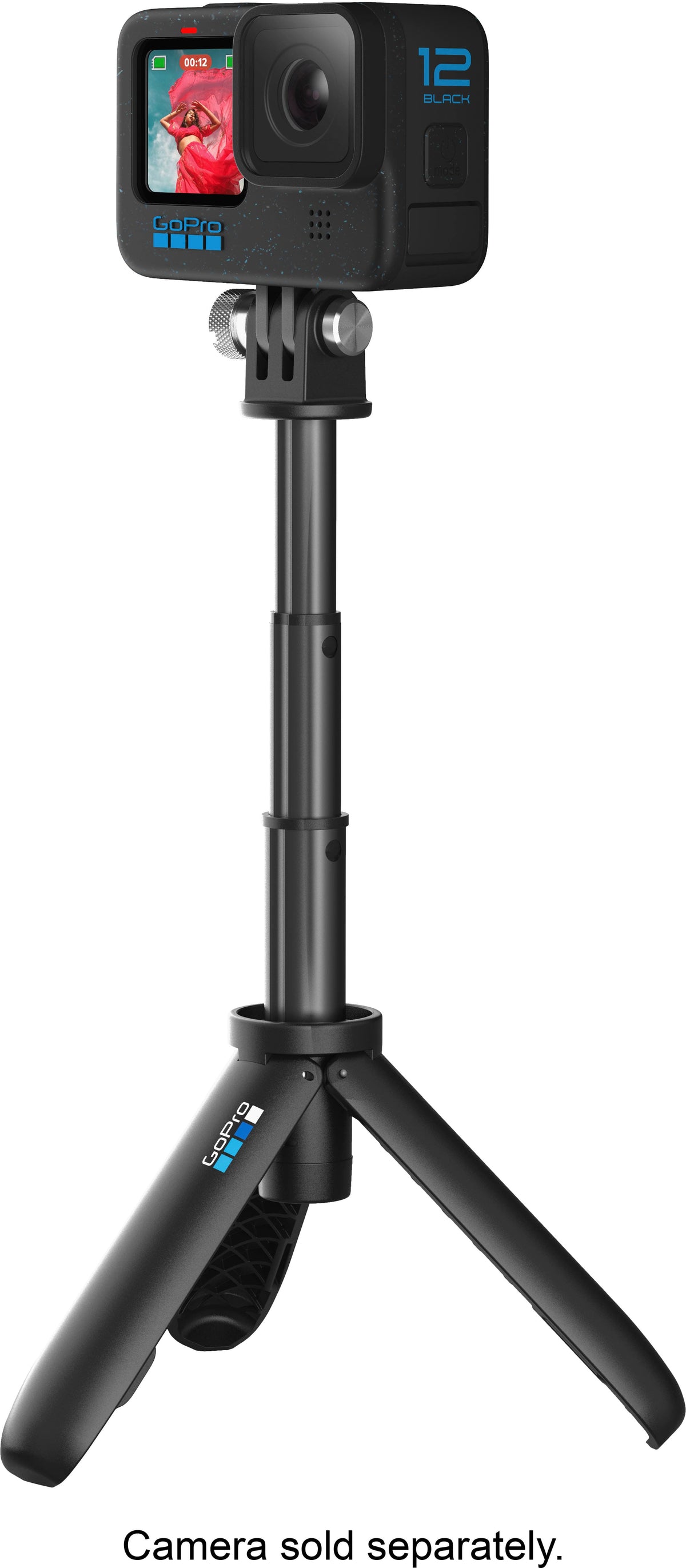 Shorty Mini Extension Pole Compatible with All GoPro Camera - Black
