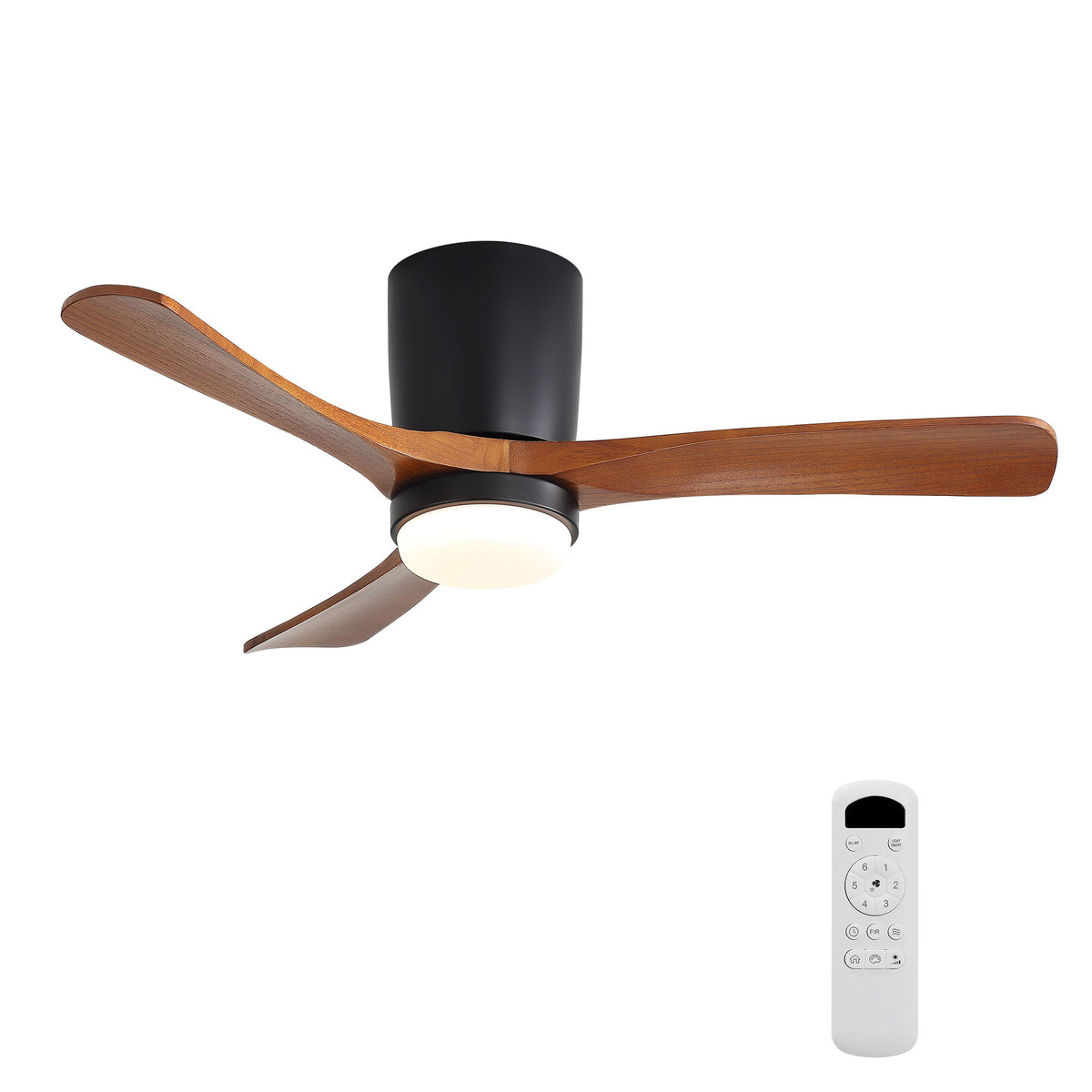 42" Ceiling Fan With DC Motor, Dimmable LED Light, Timer & Memory