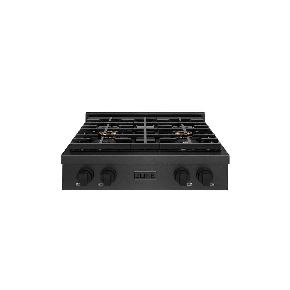 ZLINE - 30 in. Wide 4 Burner Paramount Gas Rangetop DuoPro Cooktop in Black Satin Stainless Steel (PSRTBS-30) - Black Satin Stainless Steel
