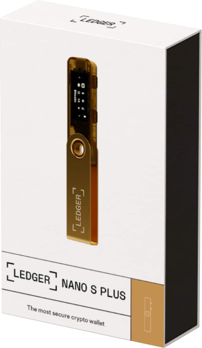 Ledger - Nano S Plus Crypto Hardware Wallet - Gold