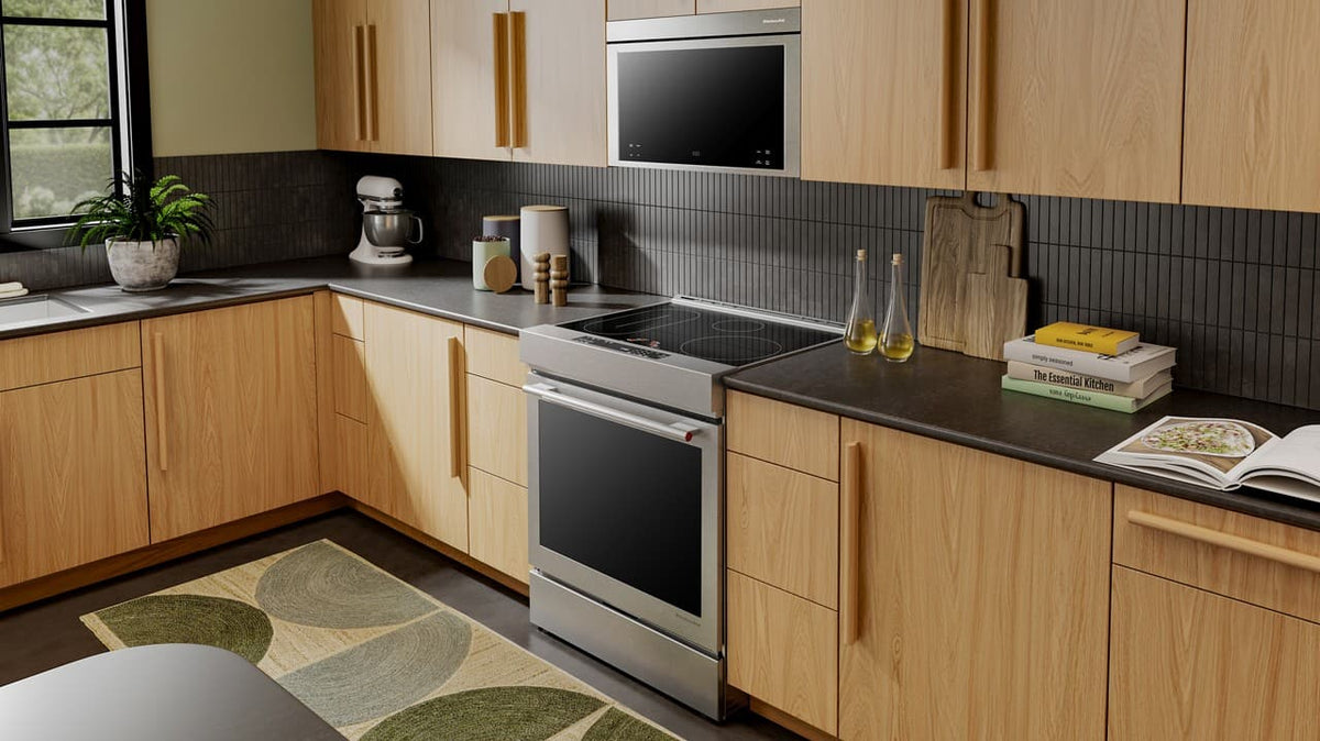 KitchenAid - 30-Inch 4-Element Induction Slide-In Convection Range with Air Fry - PrintShield Stainless Finish