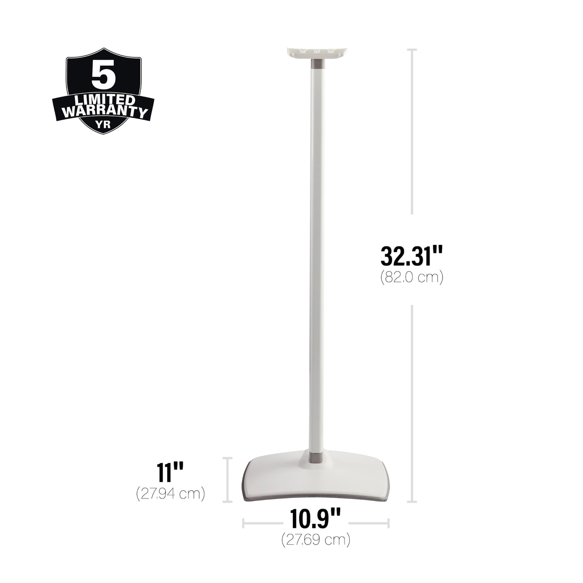 Sanus - Wireless Speaker Stands for Sonos Era 300 (Pair) - White