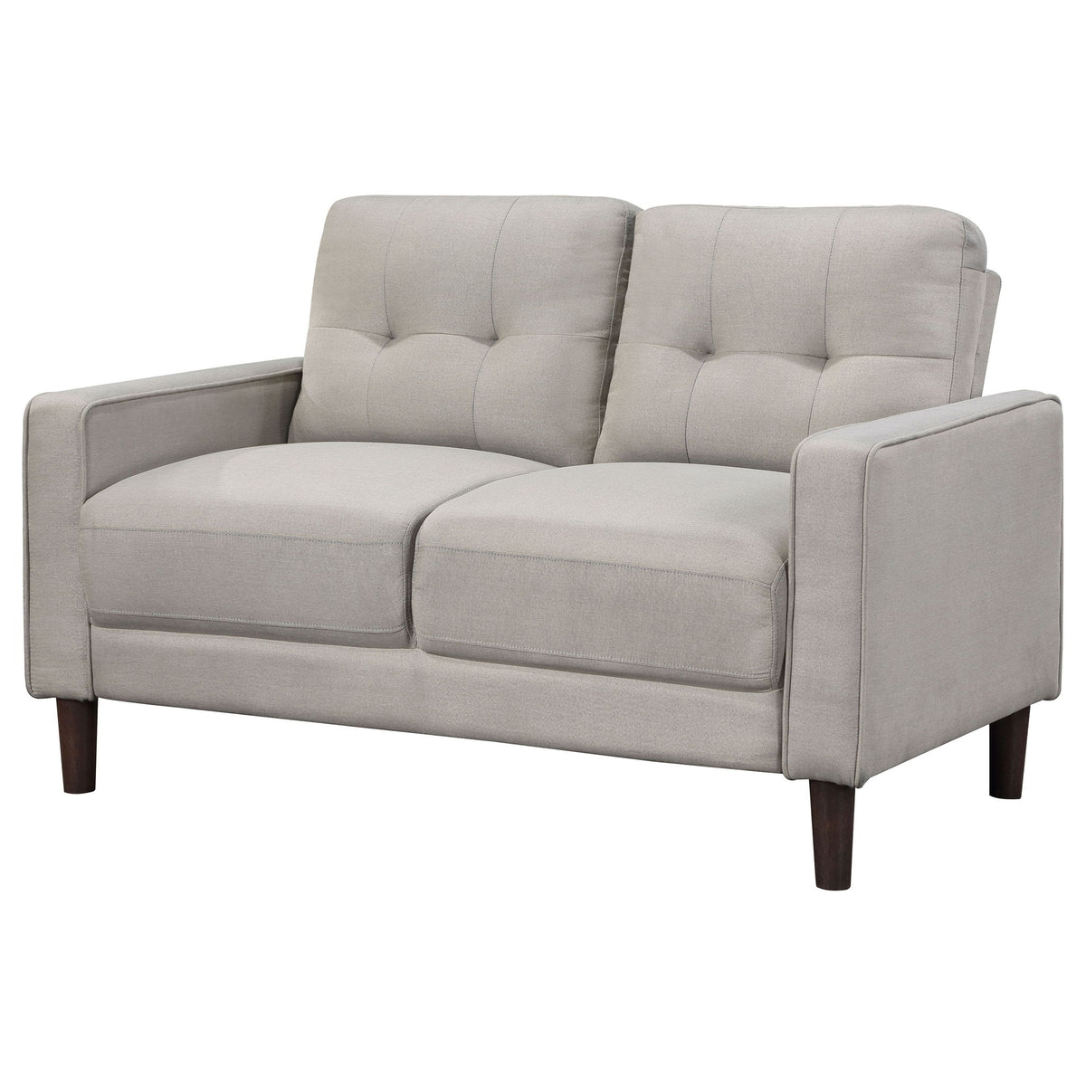Harvey - Tufted Loveseat With Track Arm Design