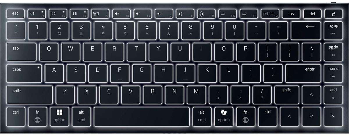 Razer - Joro Portable 75% Wireless Scissor Low-Profile Gaming Keyboard for PC and Mac with Chroma RGB Backlighting - Black