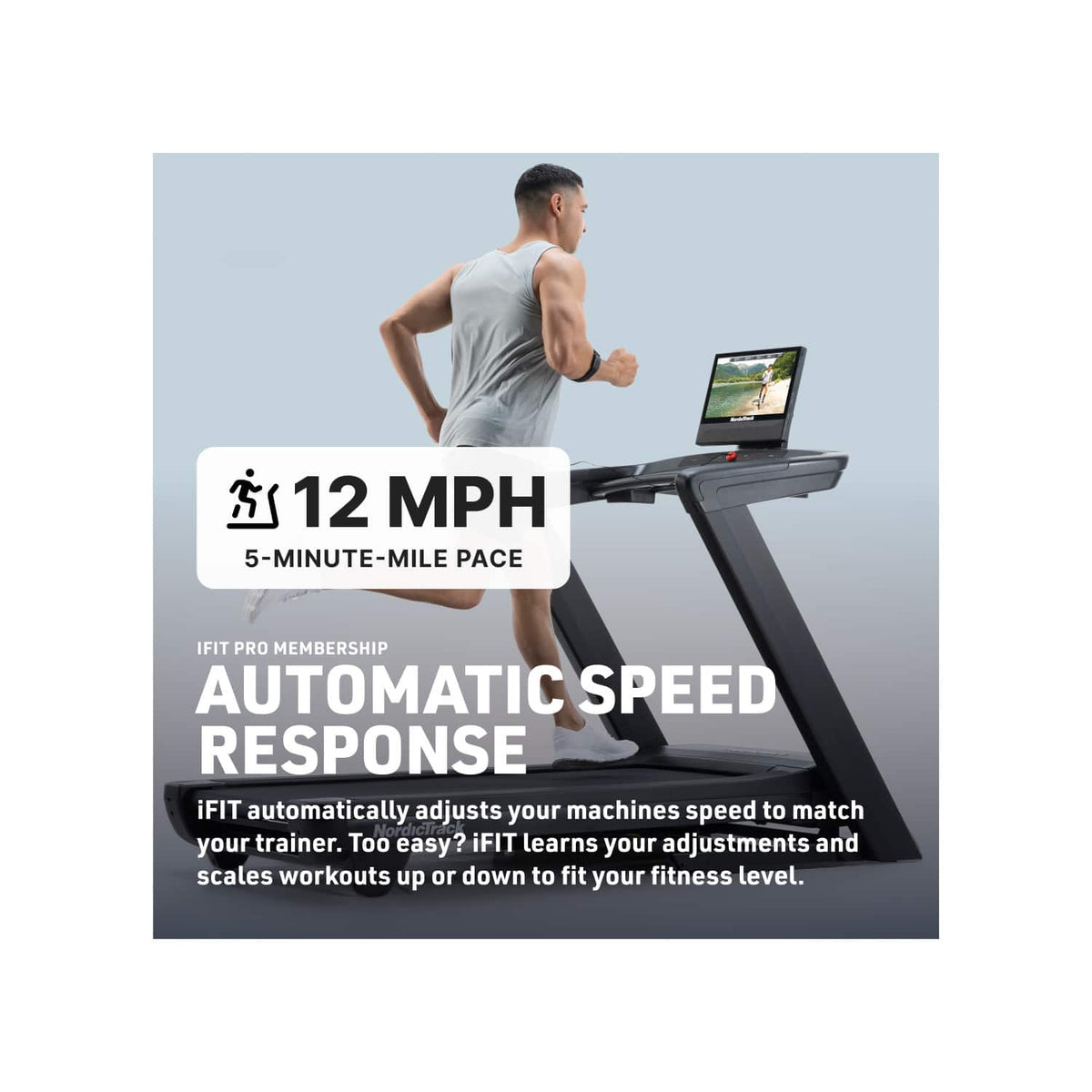 NordicTrack - Commercial 1750 Treadmill with 16" Pivoting Touchscreen - Black
