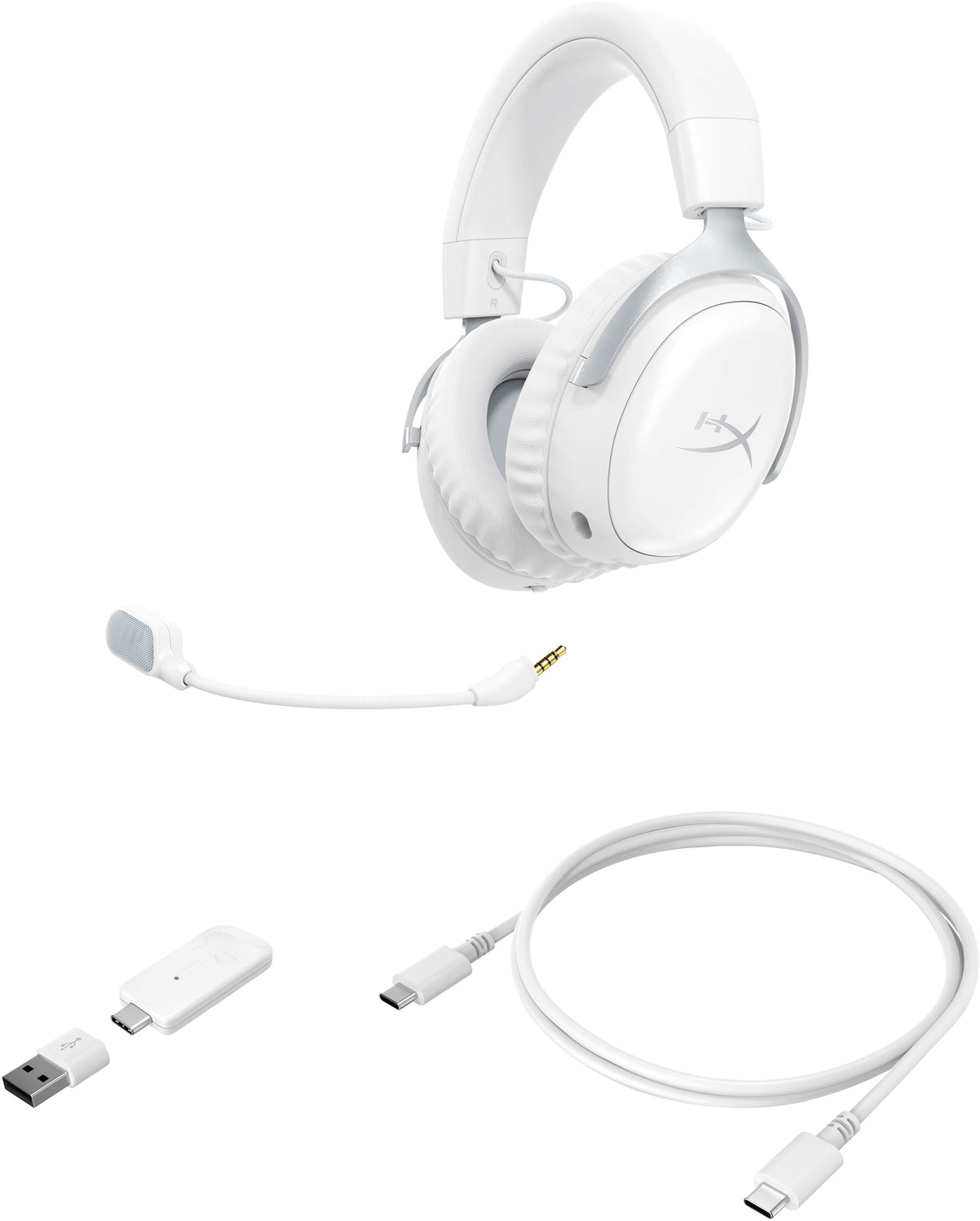 HyperX - Cloud III S Wireless Gaming Headset for PC, PS5, PS4, Nintendo Switch, Mac, and Mobile - White