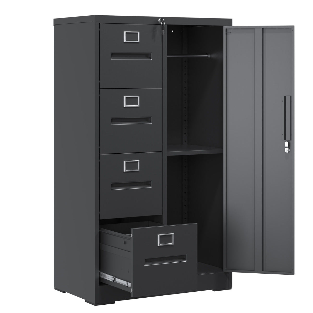Archivador vertical con cerradura