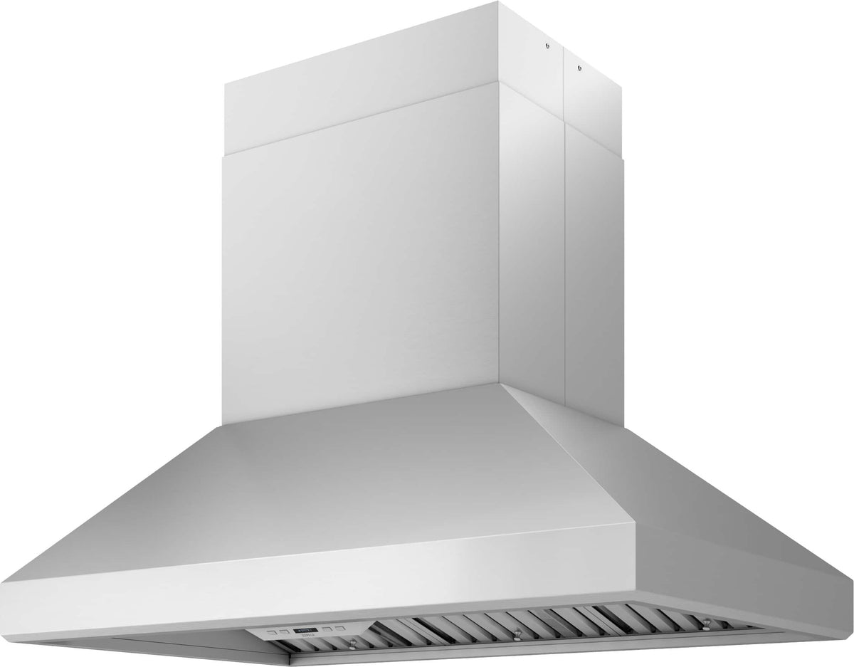 Zephyr - 54 inches - Externally Vented - Island Range Hood - Stainless Steel