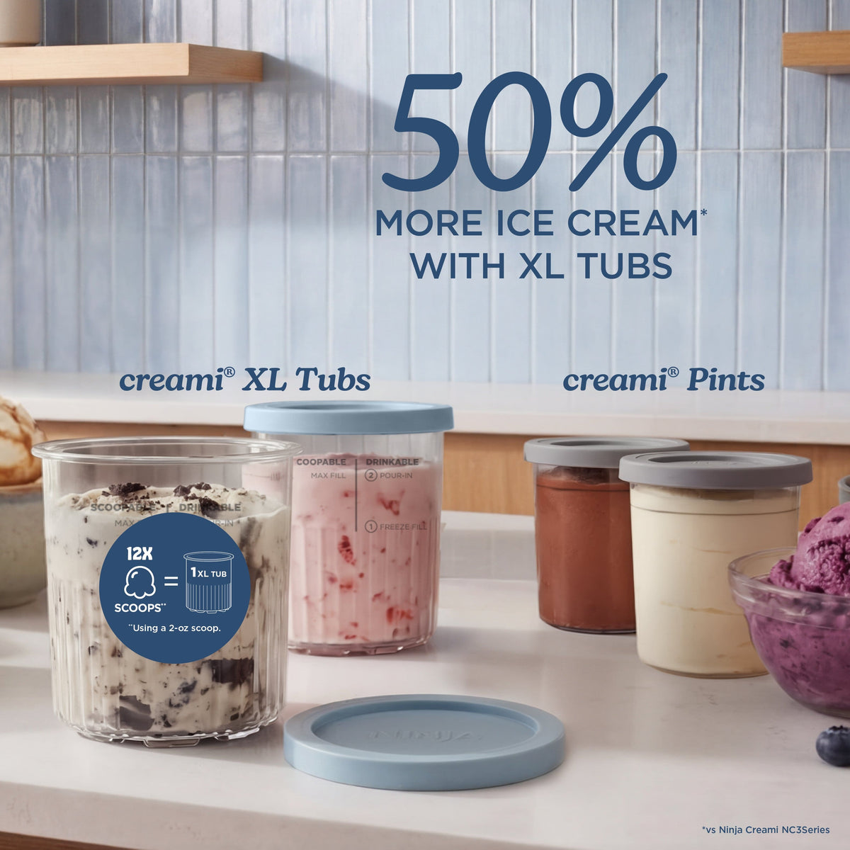 Ninja - Creami XL 11-in-1 Frozen Treats & Ice Cream Maker - Navy