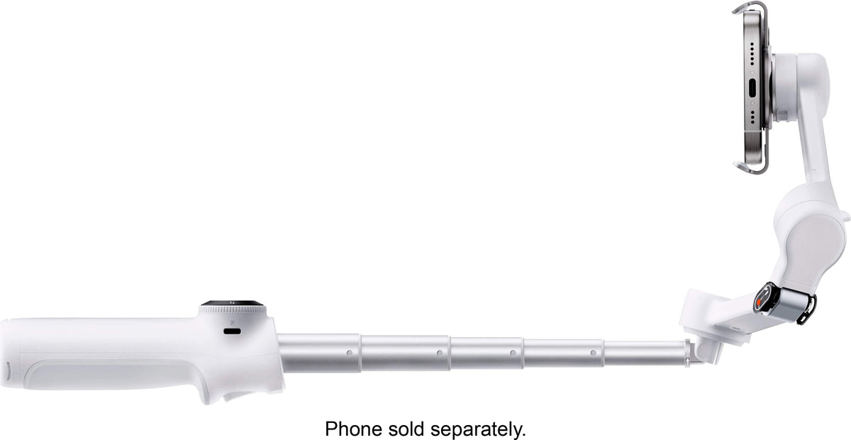 Insta360 - Flow 2 AI Tracker Bundle Gimbal Stabilizer for Smartphones - Summit White