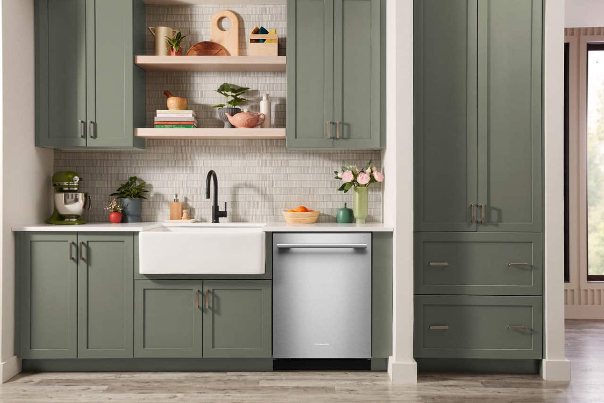 KitchenAid - 24" Top Control Built-In Dishwasher with 360 Max Jets Third Rack, Advanced ProDry, Ultra-bright LED Lighting - Stainless Steel