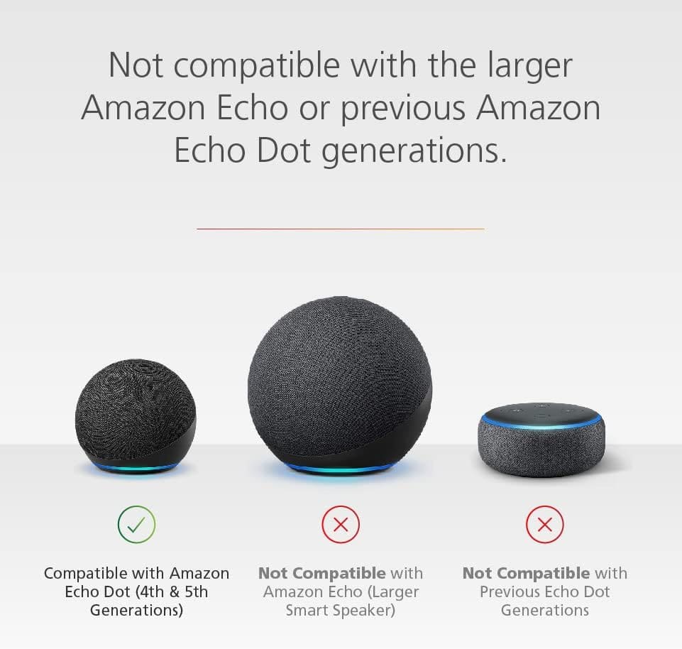 Amazon - Echo Dot Battery Base for 4th and 5th Gen Echo Dot - White